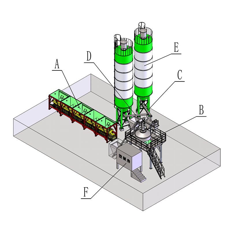 Batching Plant Cement ເຄື່ອງປະສົມຄອນກີດ